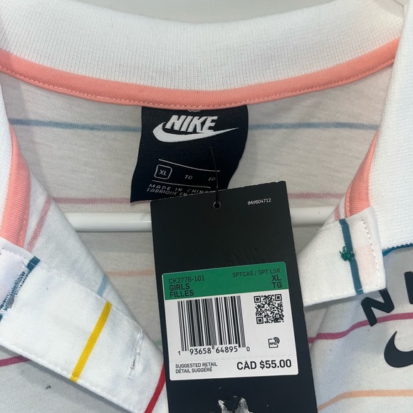 Nike dress NWT Rainbow Strips - Picture 3 of 3